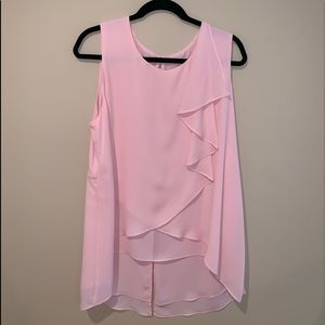 Pink tank top blouse